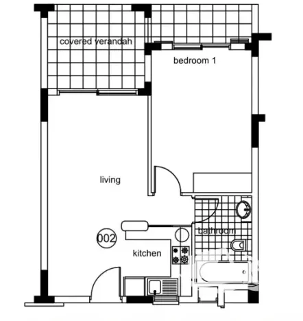 Prodej bytu 1+1, Mandria, Kypr, 45 m2