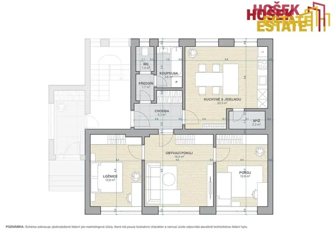 Prodej bytu 3+1, Tvarožná Lhota, 82 m2