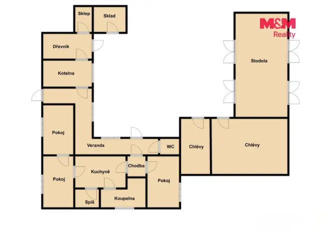 Prodej rodinného domu, Kámen, 122 m2