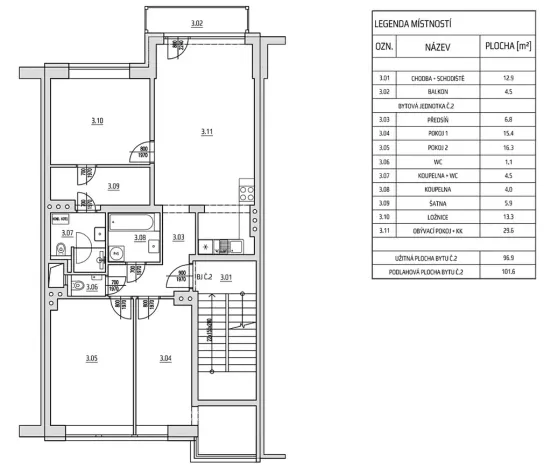 Prodej bytu 4+kk, Brno, Alešova, 108 m2