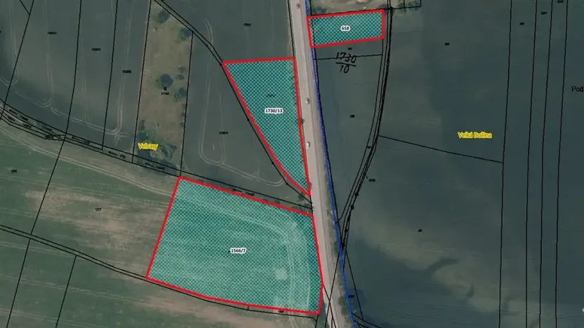 Prodej pole, Velvary, 1156 m2