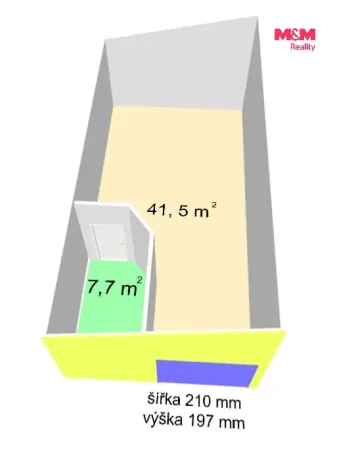 Pronájem výrobních prostor, Ostrava - Poruba, Skautská, 48 m2