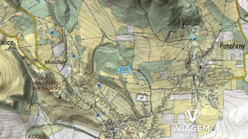 Prodej podílu lesa, Žitenice, 1311 m2