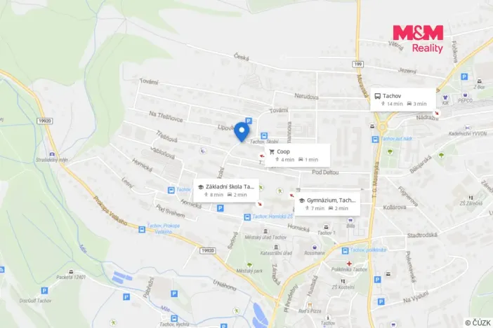 Prodej bytu 2+1, Tachov, Školní, 56 m2