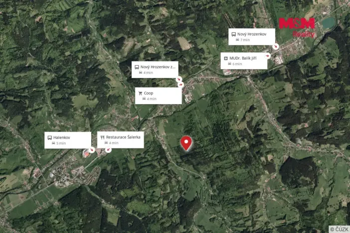 Prodej lesa, Nový Hrozenkov, 16666 m2