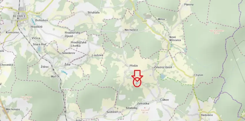 Prodej lesa, Čížkov, 4244 m2