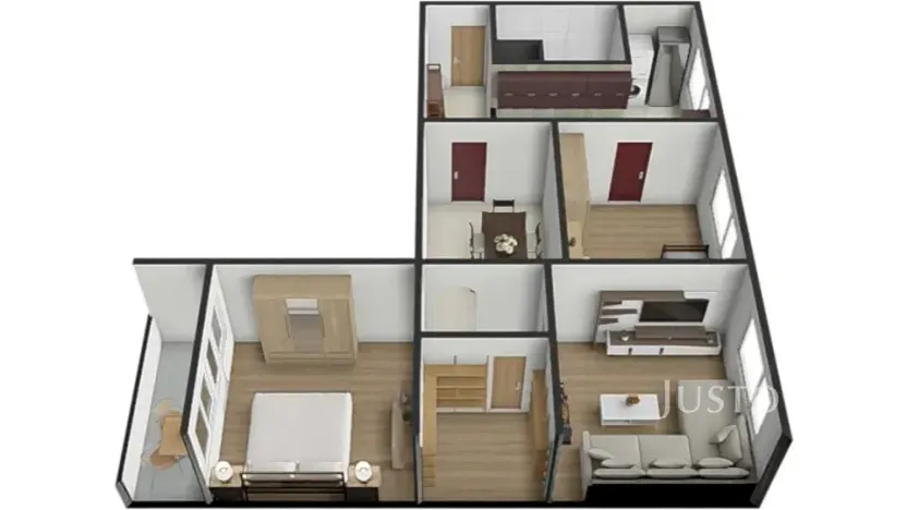 Prodej bytu 3+1, Strakonice, Sídliště 1. máje, 74 m2