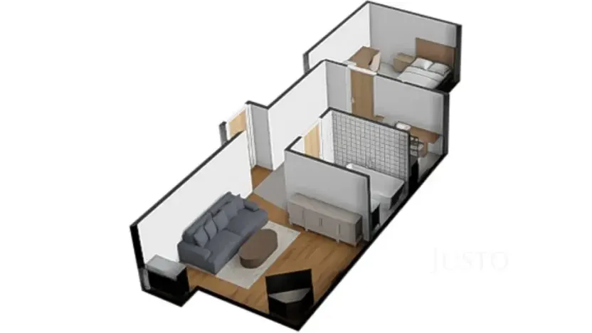 Prodej bytu 2+kk, Vráž, 51 m2
