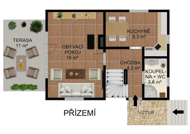 Prodej chaty, Slabčice, 115 m2
