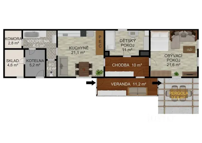 Prodej rodinného domu, Albrechtice nad Vltavou, 141 m2