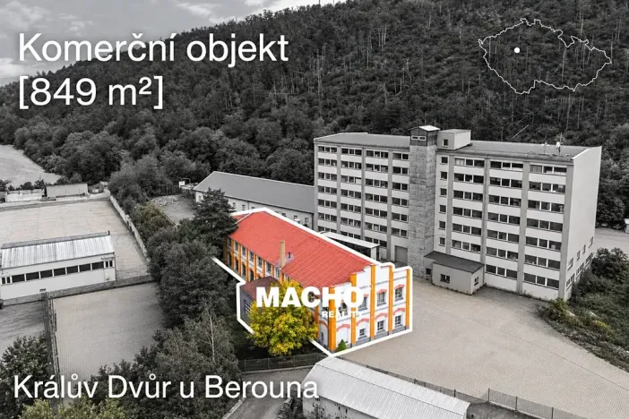 Pronájem kanceláře, Králův Dvůr, Tovární, 370 m2