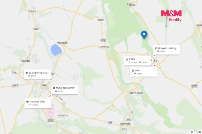 Prodej lesa, Řepníky, 562 m2
