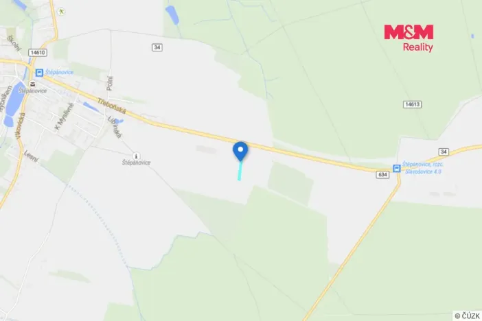 Prodej komerčního pozemku, Štěpánovice, 3912 m2