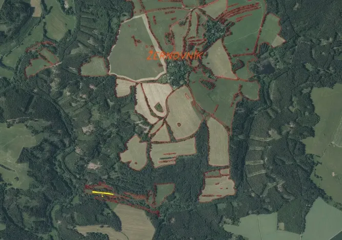Prodej pole, Bezvěrov - Žernovník, 1114 m2
