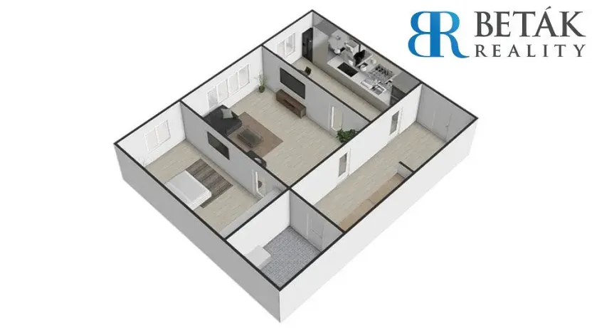 Prodej bytu 2+1, Přerov - Přerov I-Město, Fügnerova, 60 m2