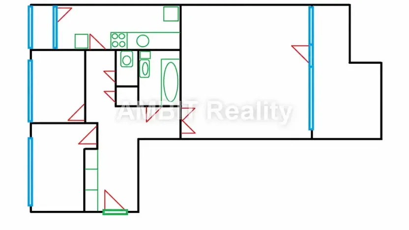 Pronájem bytu 3+1, Praha - Dejvice, Evropská, 80 m2