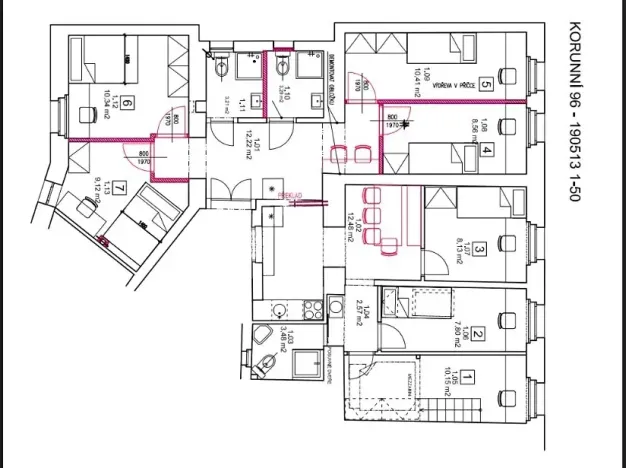 Prodej bytu 4+kk, Praha - Vinohrady, Korunní, 101 m2