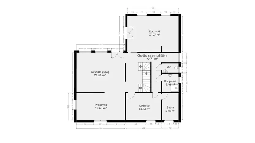 Prodej rodinného domu, Praha - Řeporyje, Havlůjové, 300 m2