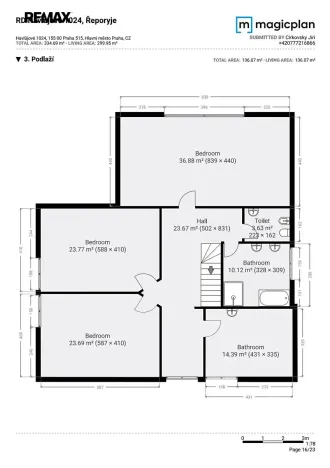 Prodej rodinného domu, Praha - Řeporyje, Havlůjové, 300 m2