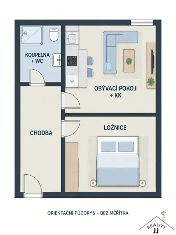 Prodej bytu 2+kk, Praha - Zbraslav, Neumannova, 42 m2