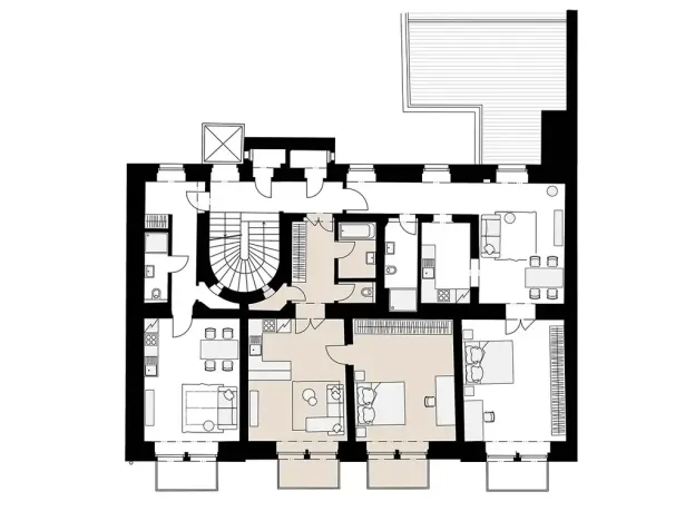 Pronájem bytu 2+kk, Praha, Myslíkova, 63 m2