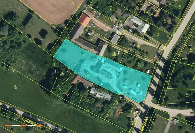 Prodej pozemku pro bydlení, Fryšták, Dolnoveská, 4214 m2