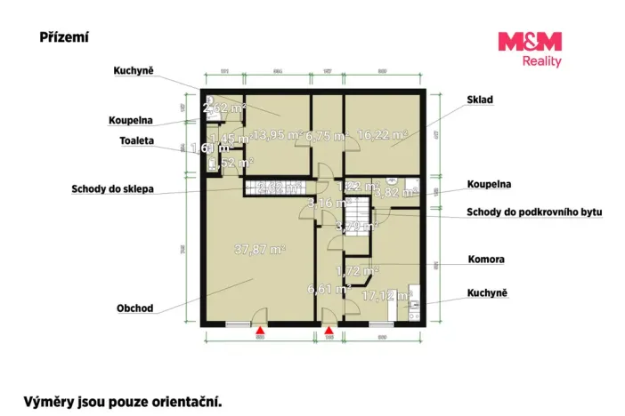 Prodej obchodního prostoru, Rokycany, Františka Kotyzy, 98 m2