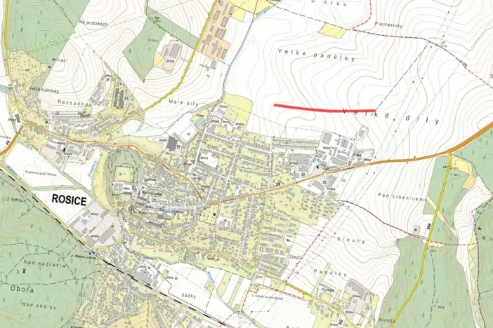 Prodej komerčního pozemku, Rosice, 4881 m2