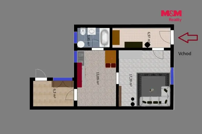 Prodej chalupy, Nový Bydžov - Chudonice, Alberto Vojtěcha Friče, 48 m2