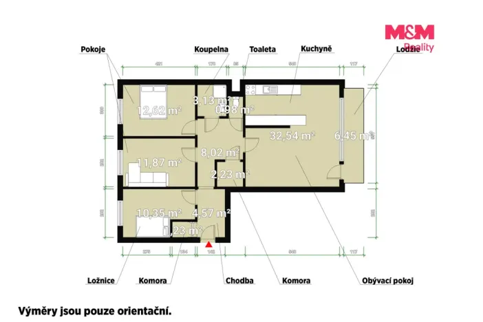 Prodej bytu 4+kk, Praha - Jinonice, Bochovská, 91 m2