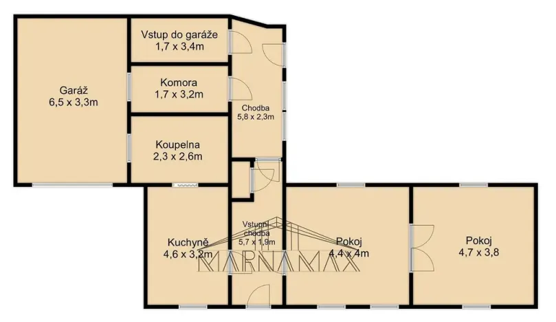 Prodej rodinného domu, Kryry, Malá Strana, 130 m2