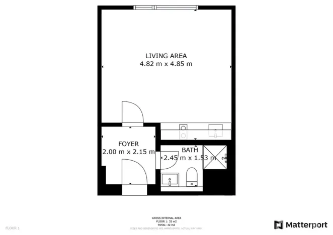 Pronájem bytu 1+kk, Praha - Smíchov, Grafická, 30 m2