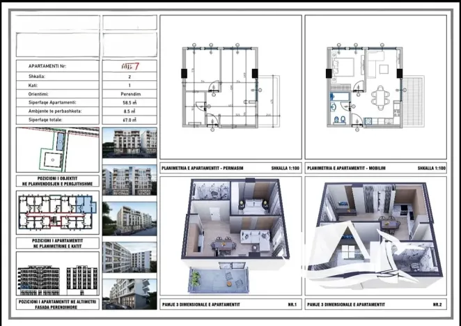 Prodej bytu 2+kk, Kavaja, Albánie, 67 m2