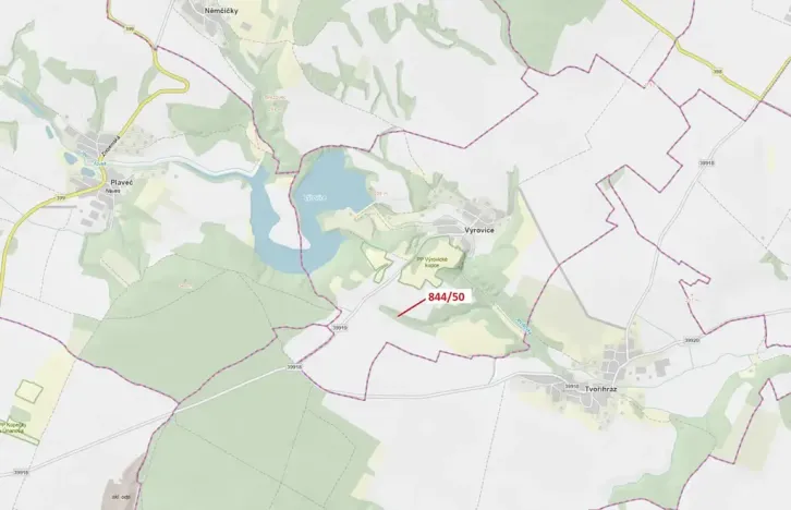 Dražba lesa, Výrovice, 3 m2