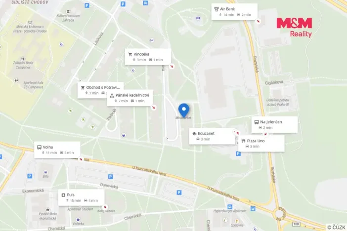 Prodej bytu 3+kk, Praha - Chodov, Nechvílova, 62 m2