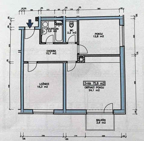 Pronájem bytu 3+kk, Hostivice, 70 m2