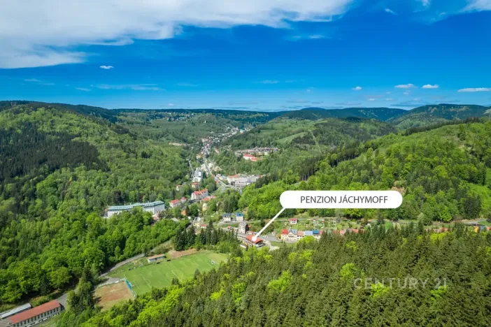 Prodej ubytování, Jáchymov, Fibichova, 578 m2