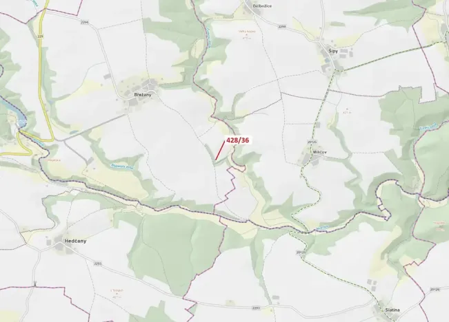 Dražba lesa, Břežany, 68 m2