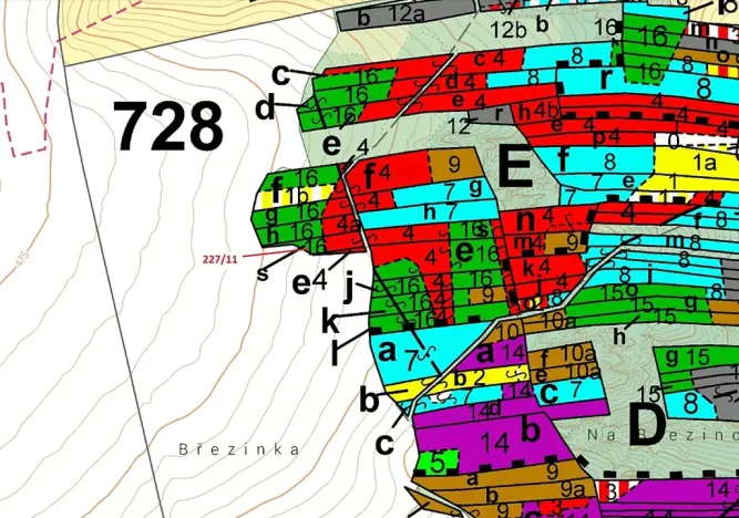 Dražba lesa, Břežany, 883 m2