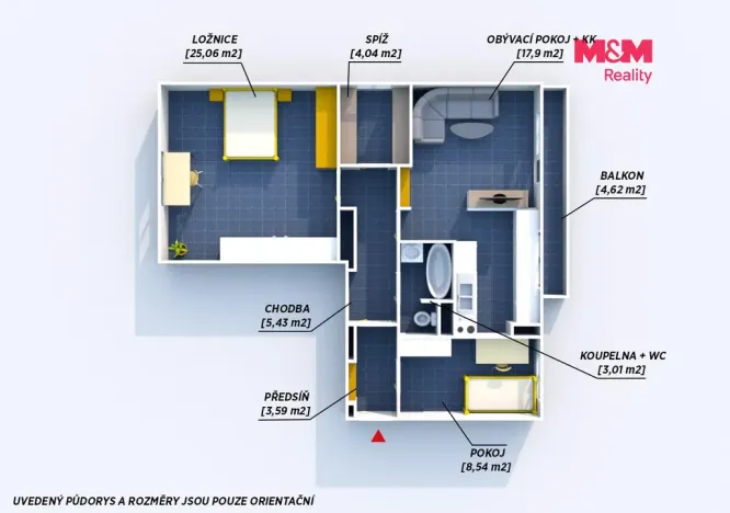 Prodej bytu 3+kk, Dobřany, Loudů, 67 m2