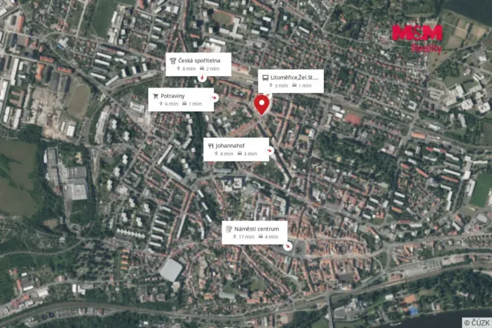 Pronájem kanceláře, Litoměřice - Předměstí, Křižíkova, 54 m2