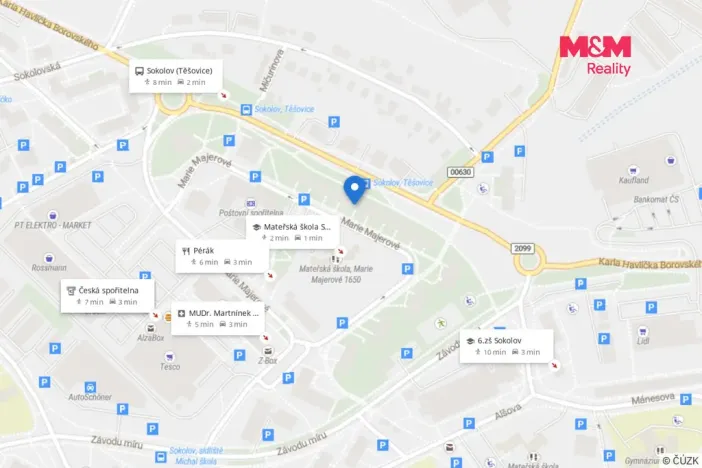 Pronájem bytu 2+1, Sokolov, Marie Majerové, 50 m2