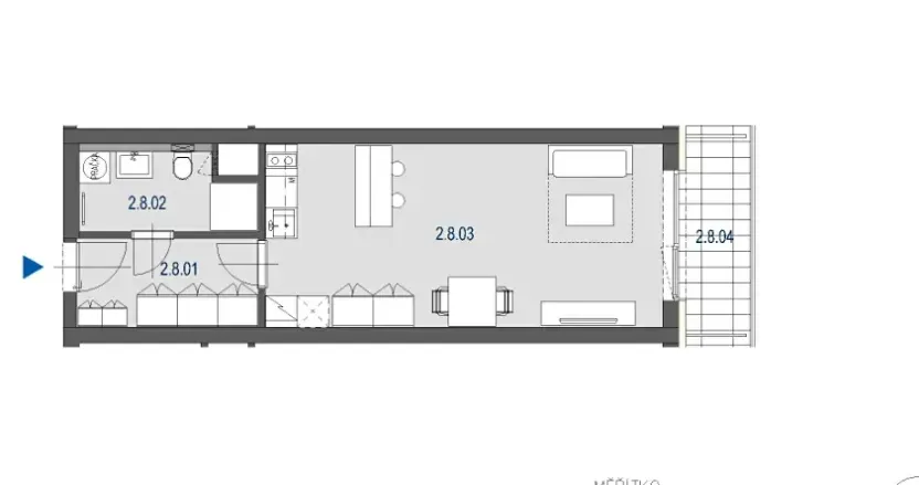 Prodej bytu 1+kk, Brno, Hvězdová, 39 m2