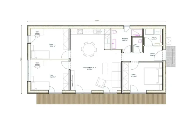 Prodej rodinného domu, Úhlejov, 90 m2
