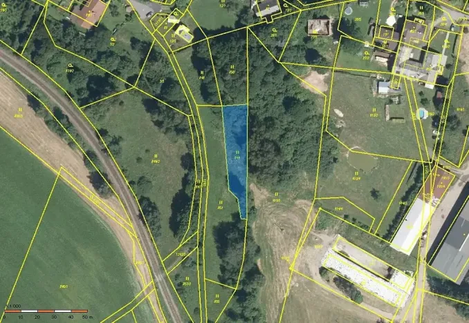 Prodej podílu pozemku, Pustá Kamenice, 960 m2
