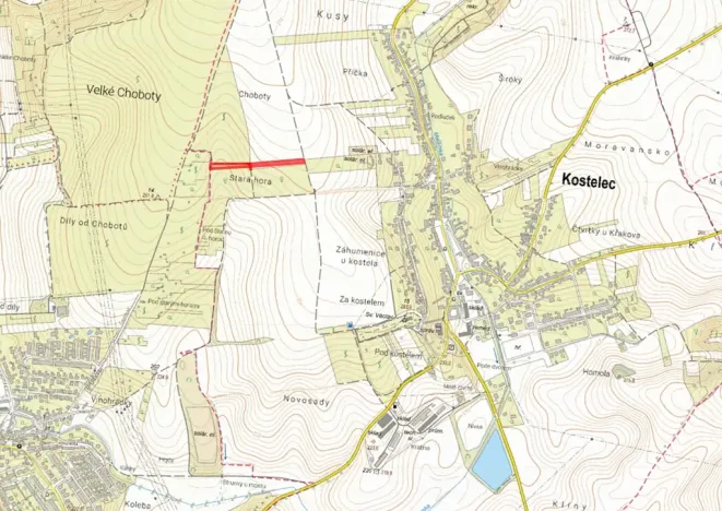 Prodej sadu/vinice, Kostelec, 3982 m2