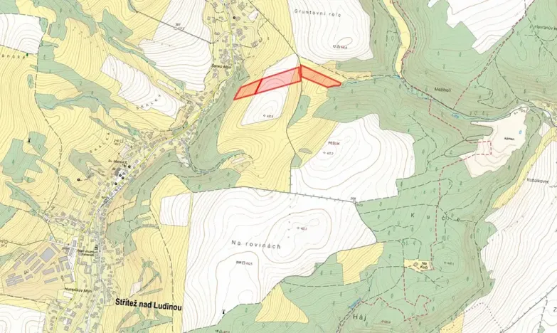 Prodej louky, Střítež nad Ludinou, 24573 m2