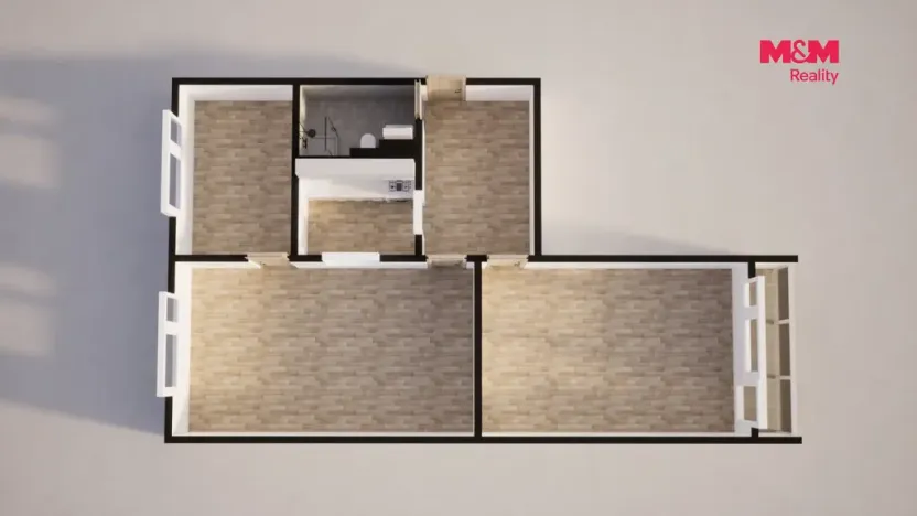 Prodej bytu 3+1, Jablonec nad Nisou - Jablonecké Paseky, Spojovací, 65 m2