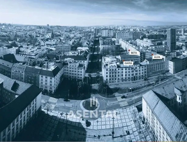 Pronájem kanceláře, Ostrava - Moravská Ostrava, Prokešovo náměstí, 124 m2