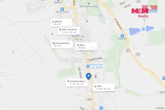 Pronájem bytu 1+kk, Klatovy - Luby, 24 m2